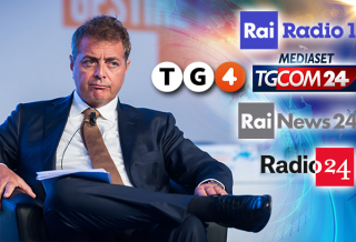 UNICREDIT: SILEONI SU RADIO RAI UNO, TG4, I CANALI ALL NEWS DI RAI E MEDIASET