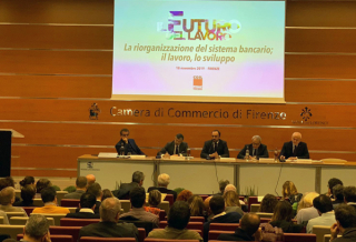 «IL FUTURO DEL LAVORO», SILEONI APPLAUDITO ALL’EVENTO FISAC TOSCANA