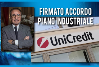 FIRMATO L'ACCORDO SUL PIANO INDUSTRIALE DI UNICREDIT