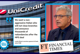 SILEONI AL FINANCIAL TIMES: «IN UNICREDIT UN ITALIANO CHE NON SIA AGGRESSIVO»