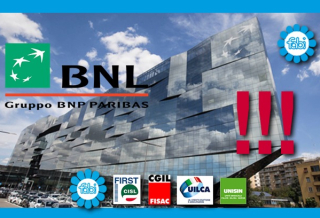 «PRONTI ALLA MOBILITAZIONE CONTRO LE ESTERNALIZZAZIONI DI BNL»