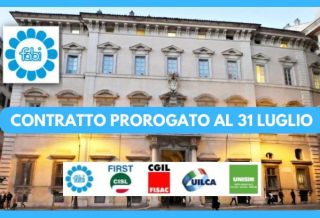 CONTRATTO PROROGATO AL 31 LUGLIO, MERCOLEDÌ 3 MAGGIO GLI ATTIVI PER UNITARI