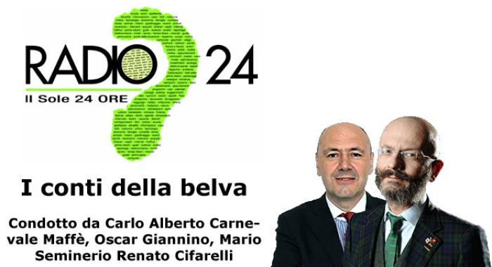 OSCAR GIANNINO INTERVISTA SILEONI A RADIO 24