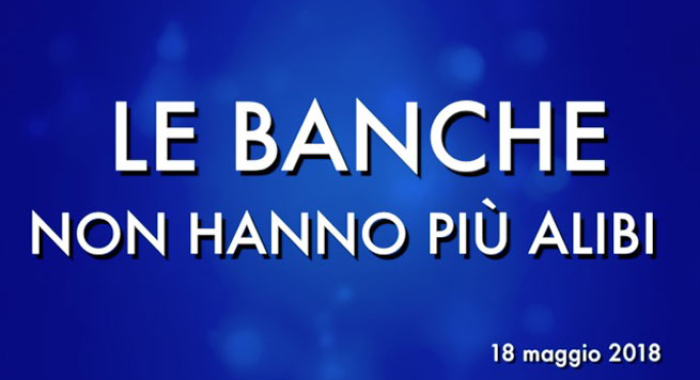 LE BANCHE NON HANNO PIU' ALIBI