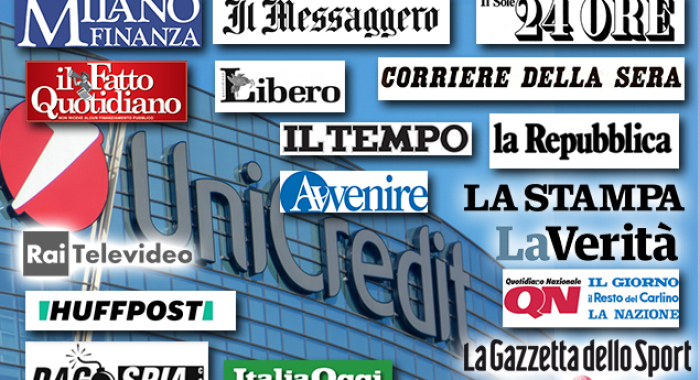 LA FABI ATTACCA UNICREDIT: LO RACCONTANO 50 QUOTIDIANI NAZIONALI E LOCALI