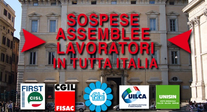 IN TUTTA ITALIA STOP ALLE ASSEMBLEE PER IL NUOVO CONTRATTO