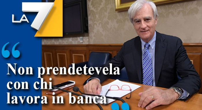 L'APPELLO DI RINALDI SU LA7: «NON PRENDETEVELA CON CHI LAVORA IN BANCA»