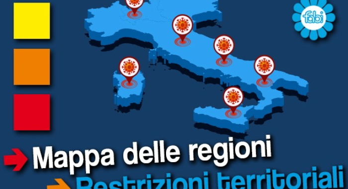 COVID, LA MAPPA DELLA FABI SULLE RESTRIZIONI TERRITORIALI