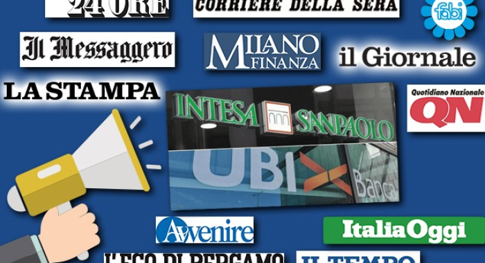 ACCORDO INTESA-UBI, LA FABI SUI PRINCIPALI QUOTIDIANI NAZIONALI