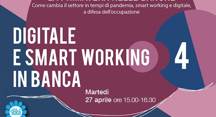 DIGITALE E SMART WORKING, DIBATTITO APERTO TRA FABI E BANCHE