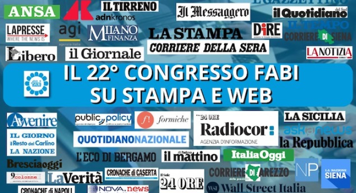 CONGRESSO FABI, SU QUOTIDIANI E AGENZIE TUTTO IL RESOCONTO DELLA PRIMA GIORNATA