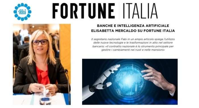 BANCHE E INTELLIGENZA ARTIFICIALE, MERCALDO SU FORTUNE ITALIA