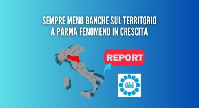 SEMPRE MENO BANCHE SUL TERRITORIO, A PARMA FENOMENO IN CRESCITA